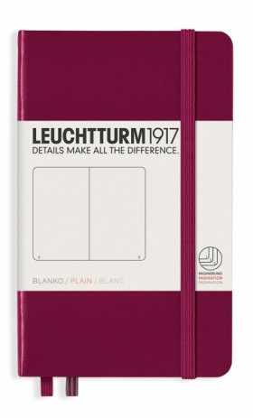 Блокнот Leuchtturm1917 Classic кишеньковий 9 х 15 см нелінований винний 