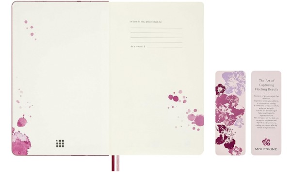 Блокнот Moleskine Sakura Imprint середній 13 х 21 см в лінію