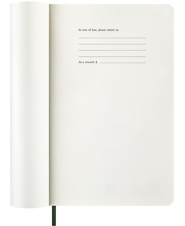 Щоденник Moleskine на 2027 рік середній 13 х 21 см миртовий зелений м'який