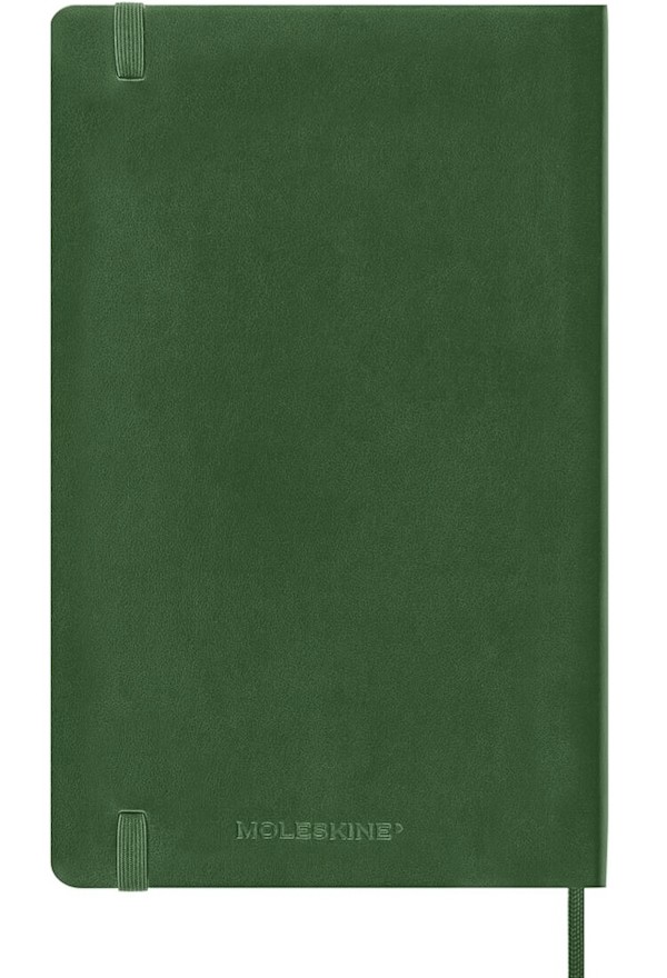 Щоденник Moleskine на 2027 рік середній 13 х 21 см миртовий зелений м'який