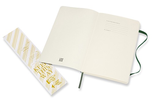 Блокнот Moleskine Classic середній 13 x 21 см в крапку миртовий зелений м'який