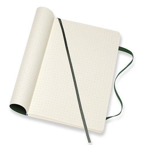 Блокнот Moleskine Classic середній 13 x 21 см в крапку миртовий зелений м'який