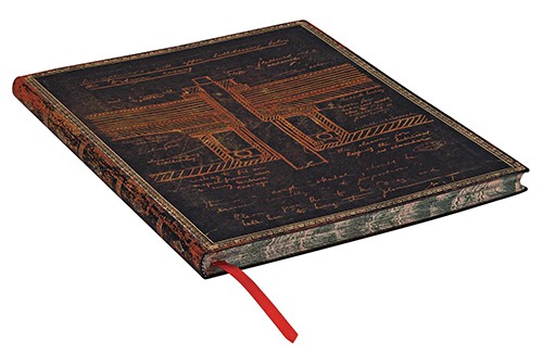 Блокнот Paperblanks Манускрипти Нікола Тесла Нариси Flexi великий 18 х 23 см в лінію