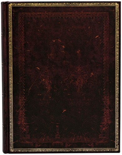 Блокнот Paperblanks Стара Шкіра Чорний Марокканський Flexi великий 18 х 23 см в лінію 