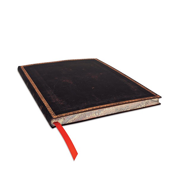 Блокнот Paperblanks Стара Шкіра Чорний Марокканський Flexi великий 18 х 23 см в лінію 