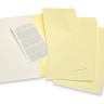 Набір зошитів Moleskine Cahier середній 13 х 21 см в лінію ніжний жовтий 