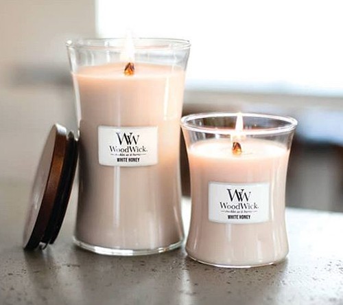 Ароматична свіча WoodWick Large White Honey 609 г 