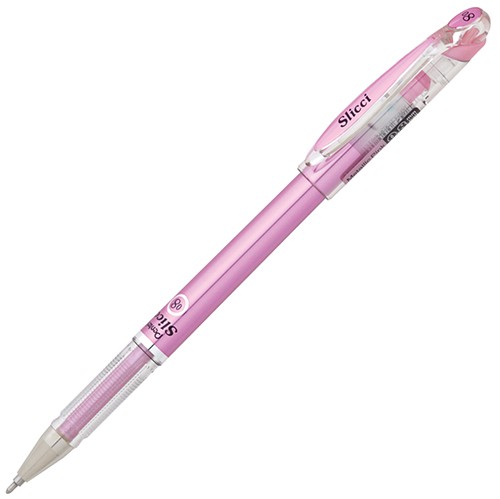 Гелева ручка Pentel Slicci Metallic рожева