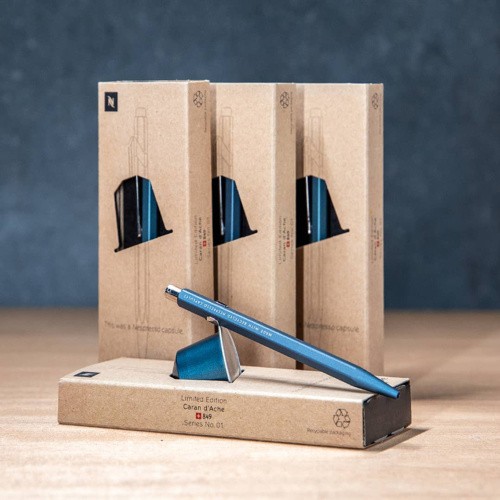 Ручка Caran d'Ache 849 Nespresso синя + бокс 