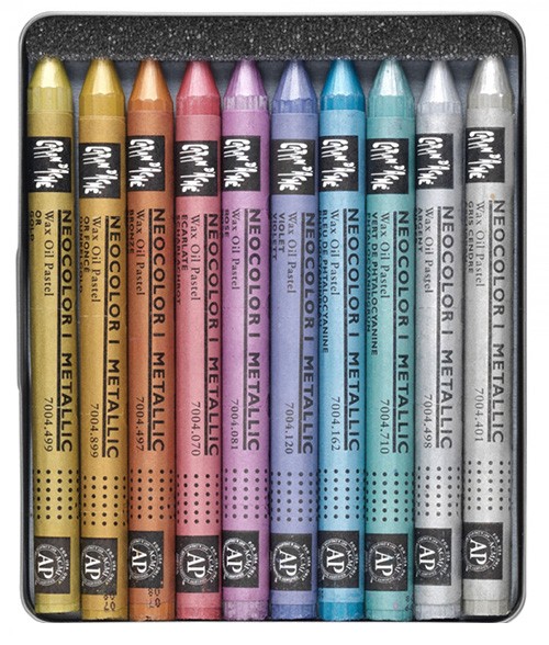 Пастель воскова Caran d'Ache Neocolor l Metallic 10 штук