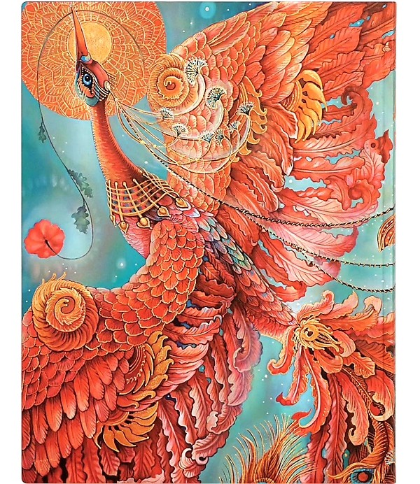 Блокнот Paperblanks Птаха Щастя Жар-птиця Flexi великий 18 х 23 см в лінію