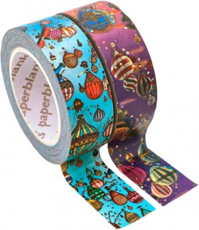 Дизайнерський скотч Paperblanks Фестиваль Повітряних Куль / Подорож на Заході Сонця