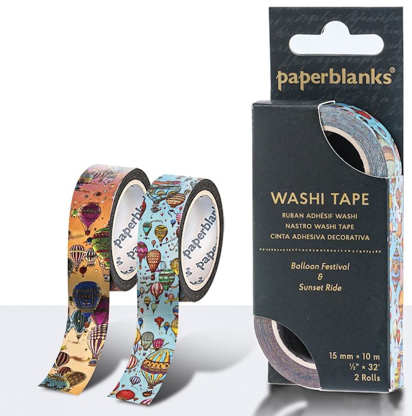 Дизайнерський скотч Paperblanks Фестиваль Повітряних Куль / Подорож на Заході Сонця