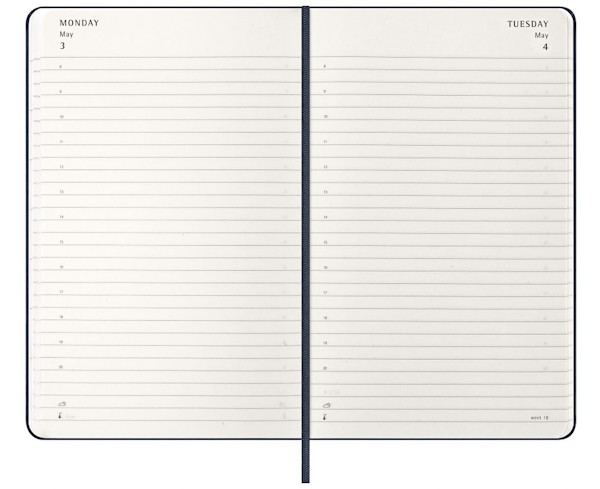 Щоденник Moleskine на 2027 рік середній 13 х 21 см сапфір