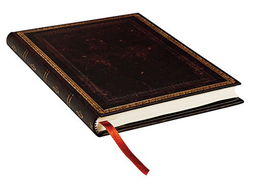 Блокнот Paperblanks Стара Шкіра Чорний Марокканський середній 13 х 18 см в лінію