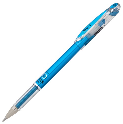 Гелева ручка Pentel Slicci Metallic синя