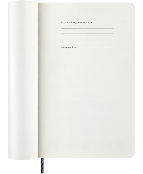 Щоденник Moleskine на 2027 рік середній 13 х 21 см сапфір м'який
