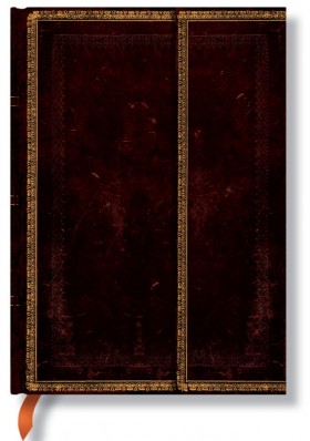Блокнот Paperblanks Стара Шкіра Чорний Марокканський середній 13 х 18 см в лінію