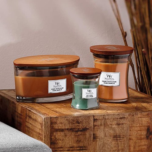 Ароматична свіча WoodWick Medium Caramel Toasted Sesame 275 г