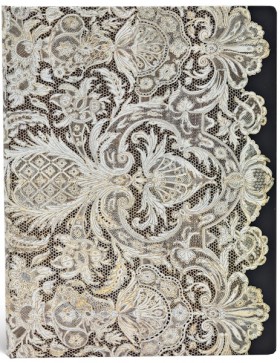 Блокнот Paperblanks Мережива Аллюр середній 13 х 18 см в лінію білий