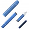 Чорнильна ручка Kaweco Al Sport Stonewashed синя алюміній перо M (середнє)