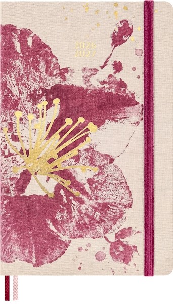 Щотижневик Moleskine Sakura Imprint 2026-2027 на 18 місяців середній 13 х 21см рожевий