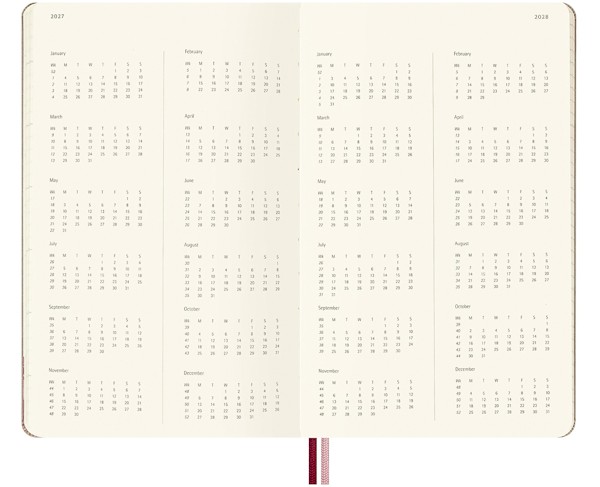 Щотижневик Moleskine Sakura Imprint 2026-2027 на 18 місяців середній 13 х 21см рожевий