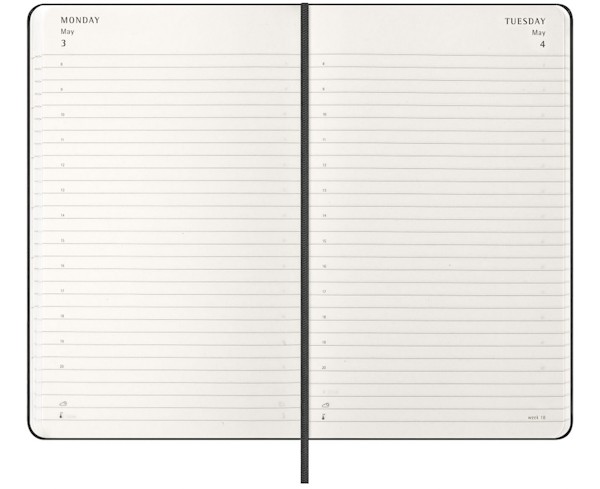 Щоденник Moleskine на 2027 рік середній 13 х 21 см чорний