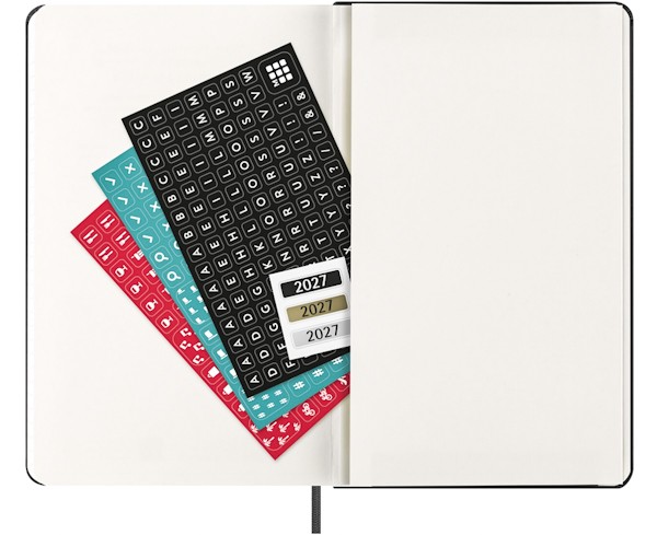 Щоденник Moleskine на 2027 рік середній 13 х 21 см чорний