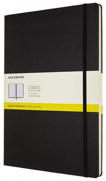 Блокнот Moleskine Classic A4 21 x 29,7 см у клітинку чорний