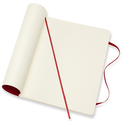Блокнот Moleskine Classic великий 19 x 25 см в крапку червоний м'який