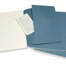 Набір зошитів Moleskine Cahier великий 19 х 25 см в лінію жвавий блакитний