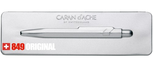 Ручка Caran d'Ache 849 Original срібна + бокс 