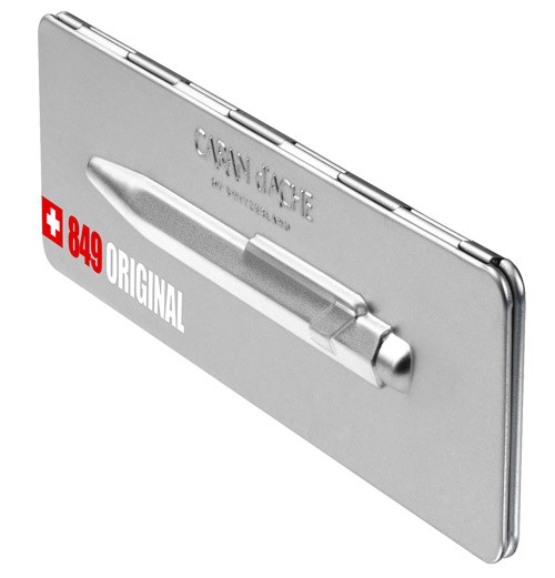 Ручка Caran d'Ache 849 Original срібна + бокс 