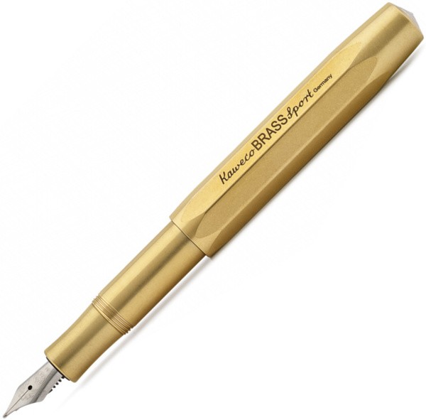 Чорнильна ручка Kaweco Brass Sport латунь перо B (товсте)