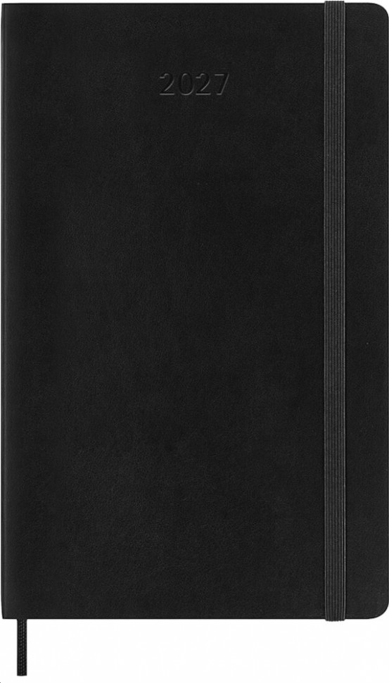 Щоденник Moleskine на 2027 рік середній 13 х 21 см чорний м'який