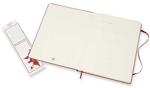Блокнот Moleskine Classic великий 19 x 25 см в крапку червоний