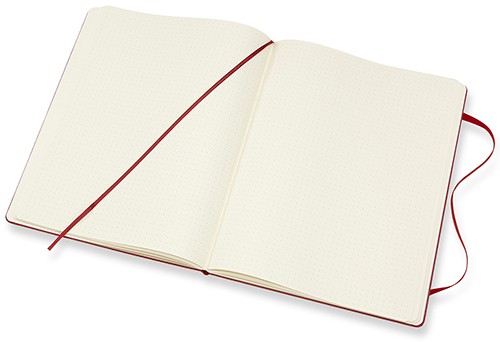 Блокнот Moleskine Classic великий 19 x 25 см в крапку червоний