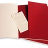 Набір зошитів Moleskine Cahier великий 19 х 25 см в лінію бордо
