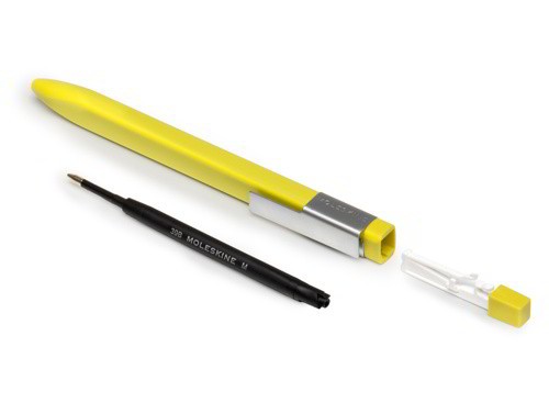 Автоматична кулькова ручка Moleskine Click Pen солом'яно-жовта 1,0 мм 