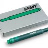 Набір чорнильних картриджів Lamy T10 зелений 5 штук 