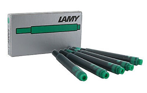 Набір чорнильних картриджів Lamy T10 зелений 5 штук 