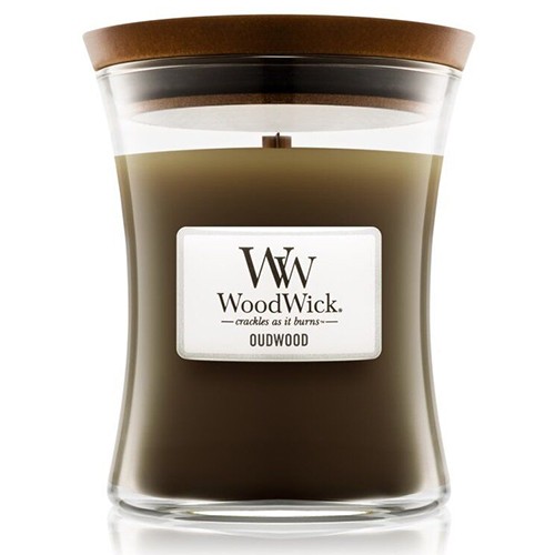 Ароматична свіча WoodWick Medium Oudwood 275 г 