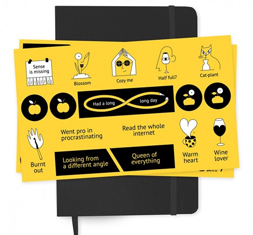 Планер Gifty It's A Plan чорний А5 13 х 19 см 