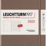 Щотижневик з місцем для записів Leuchtturm1917 на 2022 рік середній 14,5 х 21 см коричневий