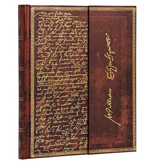 Блокнот Paperblanks Манускрипти Шекспір великий 18 х 23 см в лінію