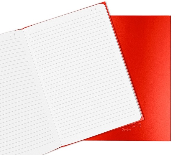 Блокнот Caran d'Ache Colormat-X середній в лінію червоний