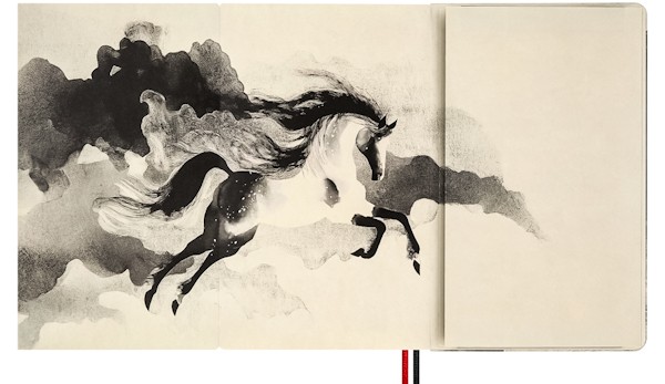 Блокнот Moleskine Year of the Horse середній 13 х 21 см в лінію сірий