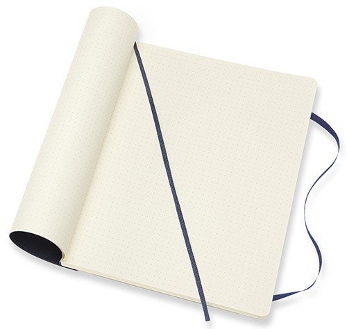 Блокнот Moleskine Classic великий 19 x 25 см в крапку сапфір м'який