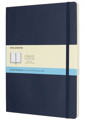 Блокнот Moleskine Classic великий 19 x 25 см в крапку сапфір м'який